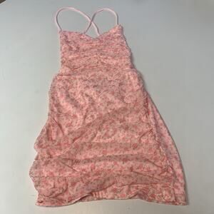 Windsor Dress Womens Medium‎ Mini Floral Mesh Ruched Strappy Spring Summer M